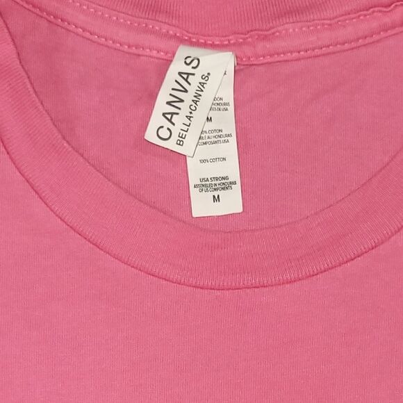 Bella Canvas Size Medium Pink Bride Tribe Shortsleeve Tee Shirt Top - Picture 2 of 5